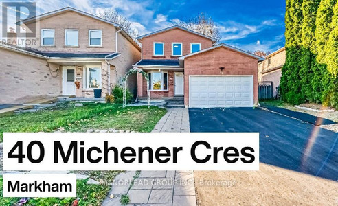 40 Michener Crescent, Markham